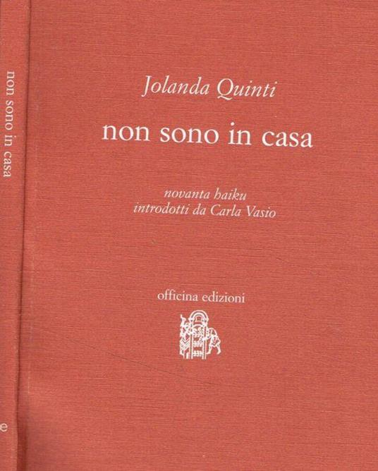 Non sono in casa - Jolanda Quinti - copertina