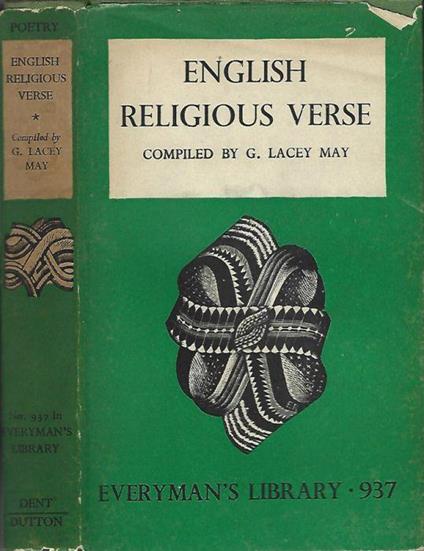 English Religious Verse - copertina