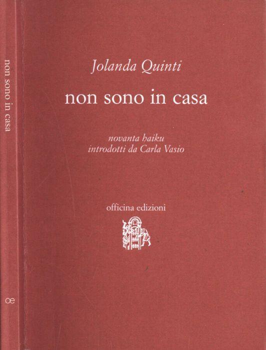 Non sono in casa - Jolanda Quinti - copertina