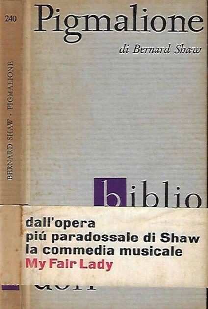 Pigmaglione - Bernard Shaw - copertina