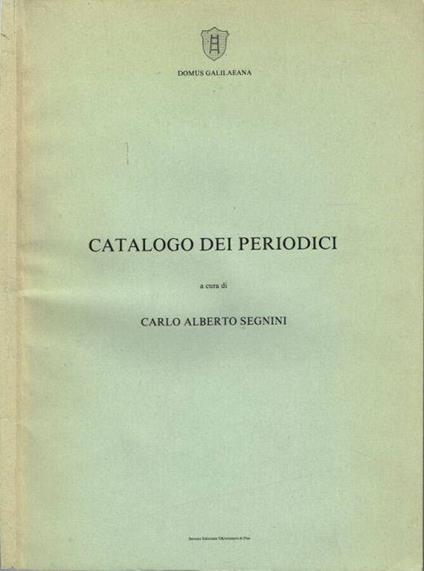 Catalogo dei periodici - Carlo Alberto Segnini - copertina