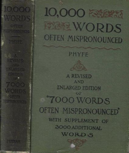 Ten thousand words often mispronounced - copertina