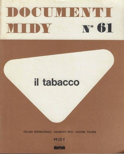 Il tabacco - copertina