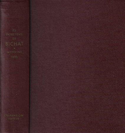 Les entretiens de Bichat 1970 - copertina