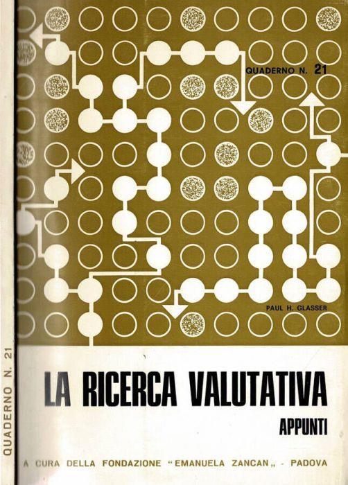La ricerca valutativa. Appunti - copertina