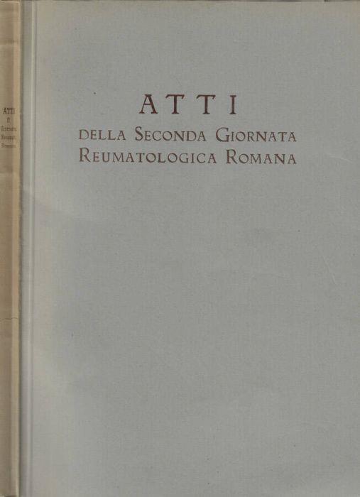 Atti della Seconda Giornata Reumatologica Romana - C. Cervini - copertina