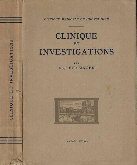 Clinique et investigations - copertina