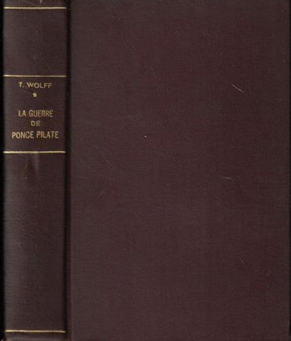 La guerre de Ponce Pilate - copertina