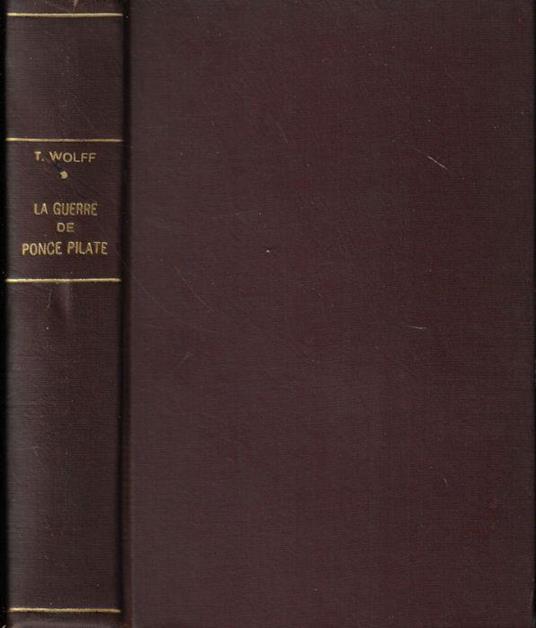 La guerre de Ponce Pilate - copertina