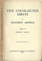 Five Uncollected Essays of Matthew Arnold