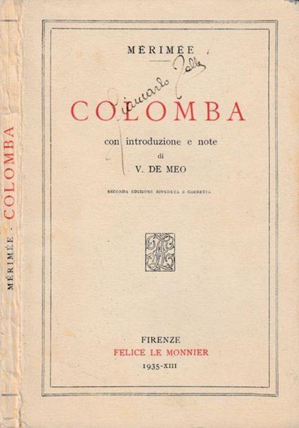 Colomba - copertina