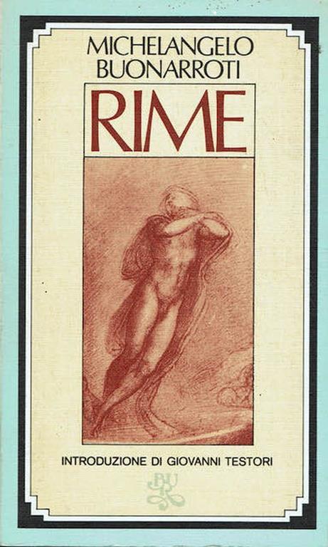Rime - Michelangelo Buonarroti - copertina