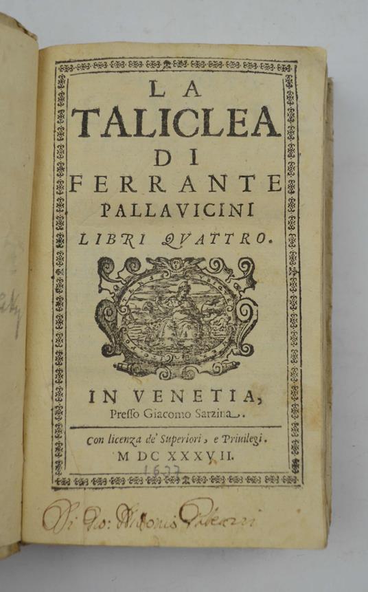 La Taliclea… libri quattro - copertina