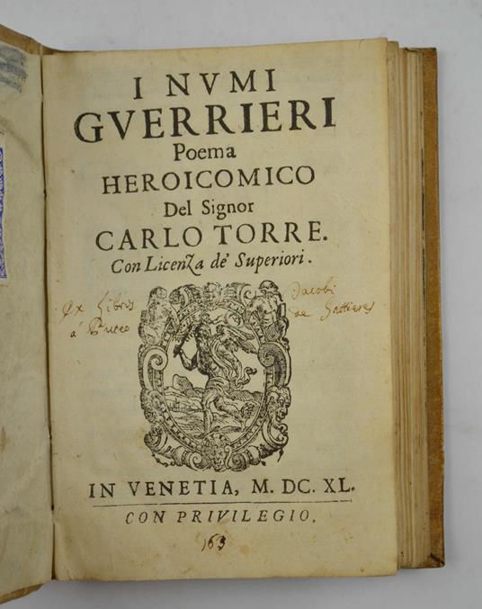 I numi guerrieri. Poema eroicomico… - copertina