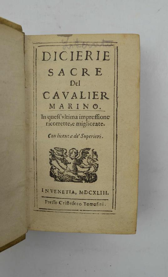 Dicerie sacre… - copertina