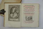 Hieronymi Fracastorii veronensis, Adami Fumani canonici veronensis, et Nicolai Archii comitis Carminum editio II. Mirum in modum locupletior, ornatior, & in II. tomos distributaIn hoc italicae Fracastorii epistolae adjectae, nunc primum summo studio