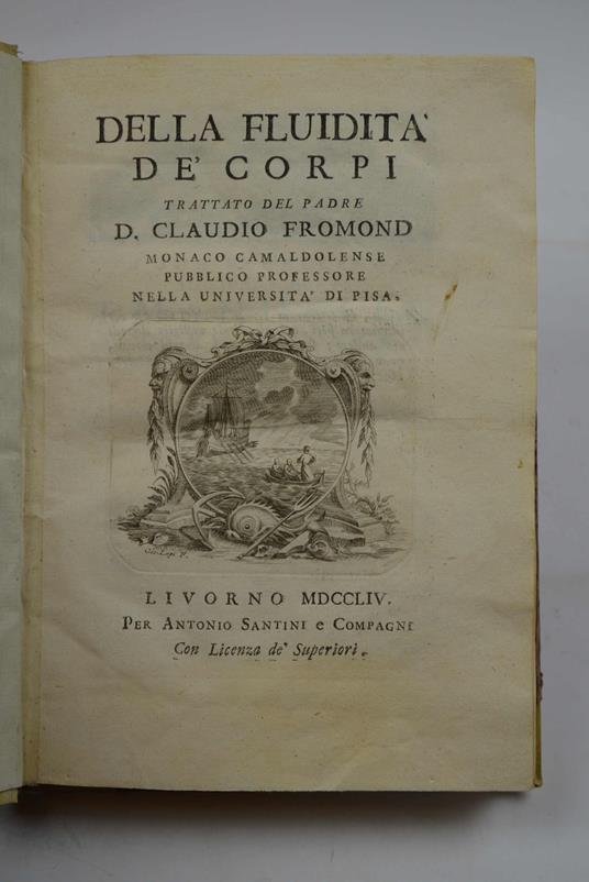 Della fluidità de' corpi.. - copertina