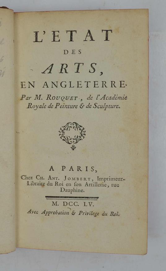 L' état des arts en Angleterre… - copertina