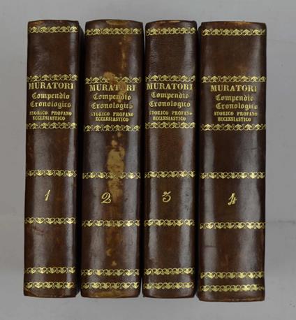 Compendio cronologico storico-profano-ecclesiastico estratto dagli Annali d'Italia di Lodovico Antonio Murtatori… - copertina