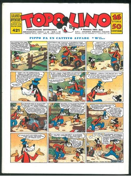 Topolino 1941-1. Grandi ristampe - Walt Disney - copertina