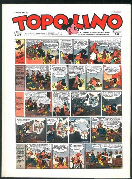 Topolino 1941-3. Grandi ristampe - Walt Disney - copertina