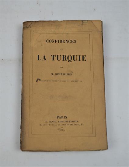 Confidences sur la Turquie - copertina