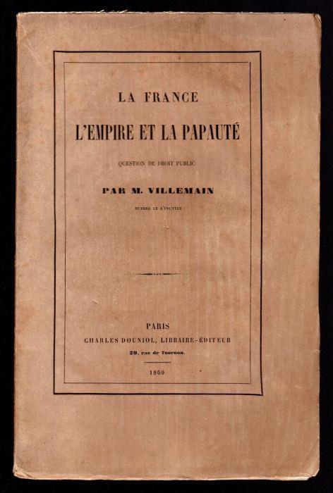 La France. L'empire et la Papauté - M. Villemain - copertina