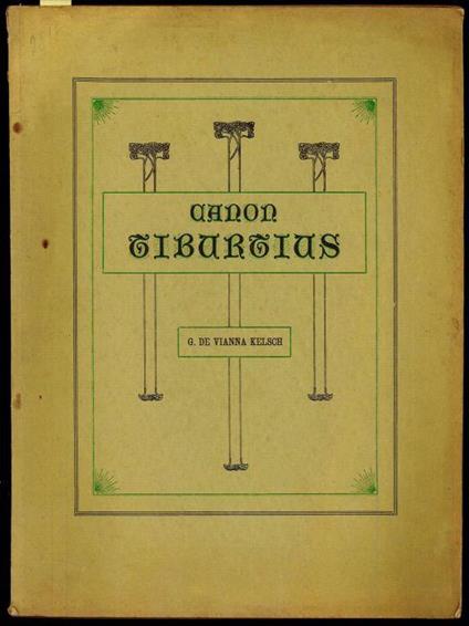 Canon Tiburtius - copertina