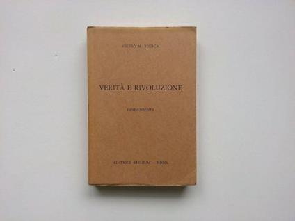 Verità e rivoluzione - Ferdinando Forlati - copertina