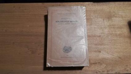 Macaronee Minori - Teofilo Folengo - copertina