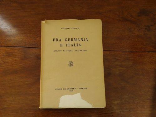 Fra Germania e Italia - Vittorio Santoli - copertina
