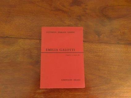 Emilia Galotti - Gotthold Ephraim Lessing - copertina