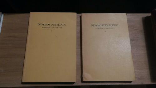 Didymos der blinde. Kommentar zu hiob 2 vol - Albert Henrich - copertina