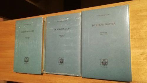 De Rerum Natura 3 Volumi, libri I-VI - copertina