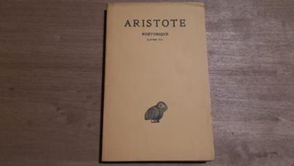 Rhètorique - Livre III - Aristotele - copertina