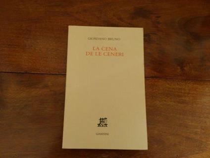 La cena de le ceneri - Giordano Bruno - copertina