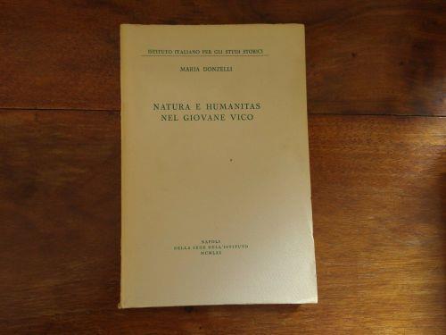 Natura e Humanitas nel giovane Vico - Autografo dell'autrice - Giuseppe Donzelli - copertina