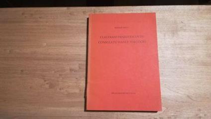 Claudiani panegyricus de consulatu manlii theodori - Werner - copertina