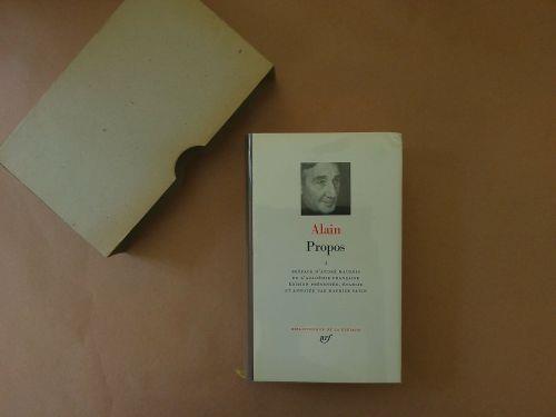 Propos I - Alain - copertina