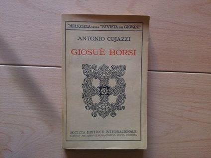 Giosuè Borsi - Antonio Cojazzi - copertina