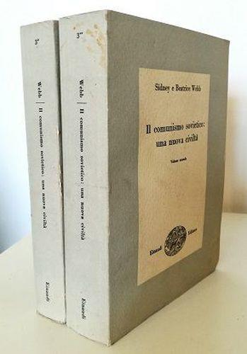 Il comunismo sovietico: una nuova civiltà - completo in 2 voll - Sidney Webb - copertina