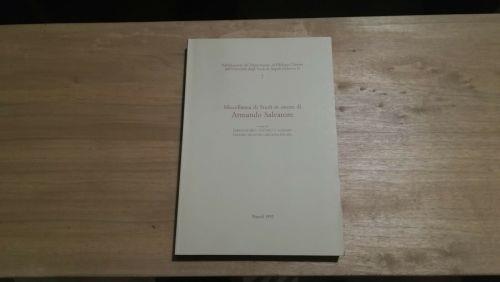 Miscellanea di Studi in onore di Armando Salvatore - copertina
