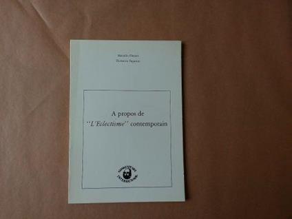 A propos de L'Eclectisme contemporain - copertina