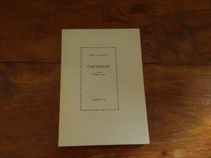 Croce - Valgimigli - Carteggio - copertina