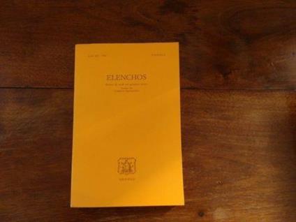 Elenchos - Anno XX - Fasciolo 2 1999 - copertina