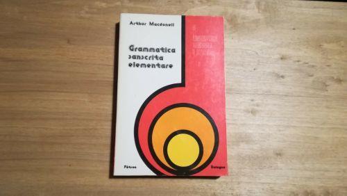 Grammatica sanscrita elementare - Anthony Macdonell Arthur - copertina
