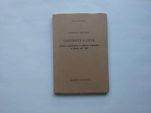 Università e città - Gianfranco Fioravanti - copertina