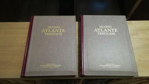 Nuovo Atlante Treccani 2 volumi Cartografia - Indice Appendici - copertina
