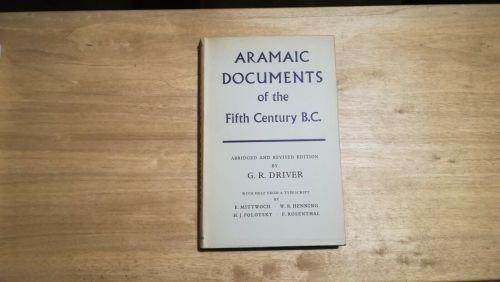 Aramaic documents - copertina