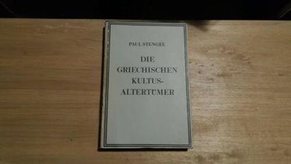 Die Griechischen Kultusaltertumer - copertina